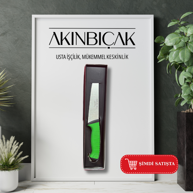 N5 Çelik No 2  Çift Renkli Kasap Bıçağı 